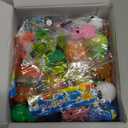 125 Pcs Party Favors Fidget Toys Pack, Randomly Selected Pop Sensory Set 65 Stickers Gifts for Kids Adults Boy Girl Stocking Stuffers Autistic Goodie Bag Filler Treasure Box Classroom Prizes School