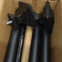VOIIY Curtain Rods for Windows 48 to 84 Inch(4-7 Feet),3/4" Diameter Black Drapery Rods with Square Finials,Size:36-88 Inch,Matte Black