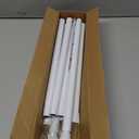 2 Pack Tension Curtain Rod 30 to 64 Inch White Curtain Rod Adjustable Expandable Spring Tension Curtain Rod No Drilling 7/8" Spring Loaded Curtain Rods for Windows Bedroom Closet Doorway Door