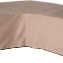 ULTCOVER Patio V-Shaped Sofa Cover Waterproof for 7-Seater Outdoor Sectional Furniture Couch 105 inch Wide,105"/105"(W)x32"(D)x30"(H), Brown (V-Shaped)