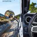 JOYTUTUS Mirrors Doors Off Compatible with 2007-2026 Wrangler JK JKU JL JLU Gladiator JT, Easier Install Door Hinge 6 Inch Mirror, Broad vision No Vibrate & Wobble
