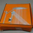 10 inch Rainfall Shower Head Combo Stainless Steel, THE FIRST WATERFALL mode, 10 Inch Rain Shower Head with Handheld 6 Spray Modes High Pressure, Overhead Shower Adjustable Extension Arm,Chrome