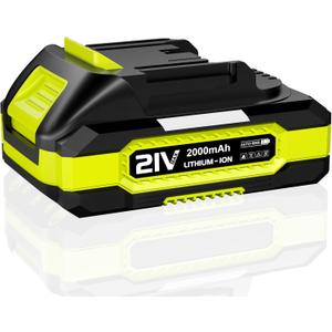 EWORK 21V Max 2.0Ah Lithium-Ion Battery for 20V Max and 21V Max Series Cordless Power Tools (Green)