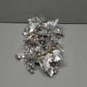 [Timer & Lighted] 6 Ft Prelit Christmas Garland with Lights Silver Berry Garland Holly Leaves Artificial Xmas Garland Christmas Decorations for Home Winter Holiday Door Table Mantle Fireplace Stairs