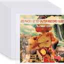 20 Clear Vinyl Record Sleeves, 12" LP Outer Record Sleeves, 12.75" x 12.75", 3.2 Mil Protective Album Covers for Single & Double Vinyl Records