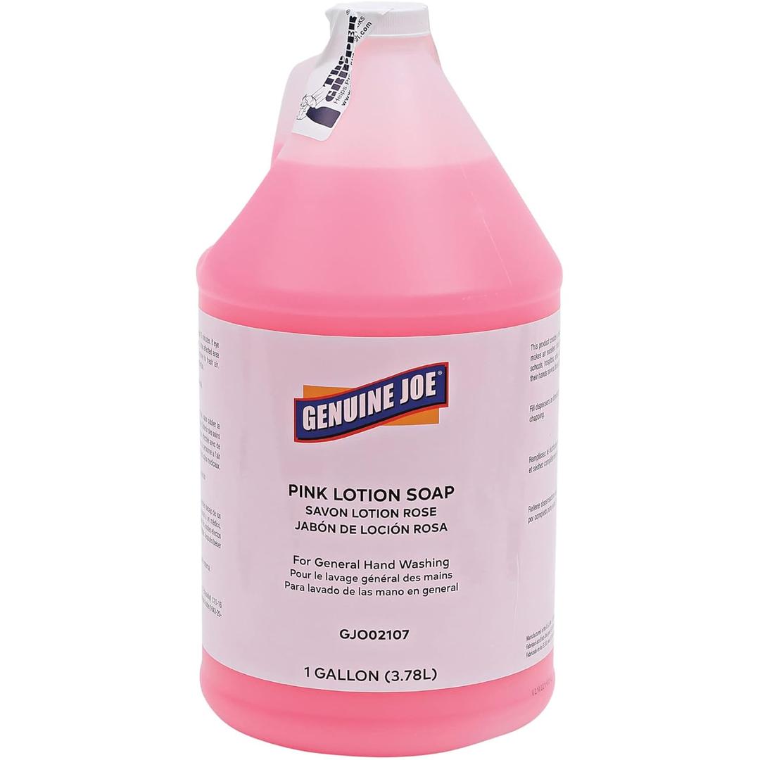 Genuine Joe GJO02107 Pink Lotion Soap (128 Fl Oz (Pack of 1))