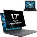 Laptop Privacy Screen 17 Inch, Laptop Screen Privacy Shield 16:10 Aspect Ratio Anti-Glare Blue Light Computer Monitor Protector,Removable 17in Filter for Lenovo HP Dell Acer Asus Thinkpad Envy Xps
