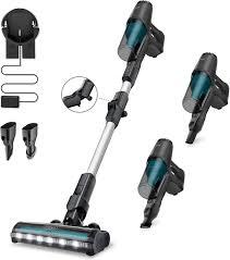 Cordless Vacuum Cleaners for Home, Cordless Stick Vacuum with Bendable Wand, Flexible Brush and Ultra Lightweight, Up to 45mins Detachable Battery, Quick Clean-Up for Hard Floors, Carpets, Grey