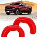 Tow Hook Covers, Fit for RAM 2500/3500 2019-2026, Silicone Tow Hitch Covers Compatible with RAM 2500/3500 Accessories, Protects Front Tow Hooks from Debris, Weather (Red)