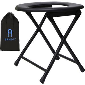 Portable Toilet for Camping, Foldable Outdoor Temporary Commode, Emergency Porta Potty/Bathing Auxiliary Stool for Elderly & People with Mobility Difficulties, Yoni Steam Seat, Sitz Bath Stool