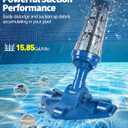 LanOcean 2026 Upgraded Powerful Hot Tub Vacuum Cordless, 15.8 Gals/Min Spa Vacuum for Hot Tub, Handheld Pool Vacuum Cleaner with Water Sensor, Small Pool Vacuum Rechargeable -90 Mins Running Time-Blue