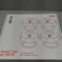 REVO The Original 4-in-1 Smart Cupping Therapy Massager, Red Light Therapy for Targeted Pain Relief, Knots, Aches, Muscle Soreness, Circulation & Tighter Skin, Portable Cupping Kit (Four Pack)