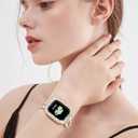 Bling Bumper Case Compatible with Apple Watch Series 6/5/4/SE 3/SE 2/SE 44mm, Diamond Protective Face Cover for Women,Hard PC Frame for iWatch 44mm