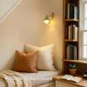 Vintage Battery Operated Wall Sconce with Cute Green Tulip Glass Lampshade Wireless Rechargeable Battery Powered Wall Light with Remote Control for Bedside Bedroom Doorway