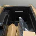 Freestanding Utility Sink with Two Handle Chrome Faucet - 32" Plastic Utility Sink for Garage, Laundry, Indoor and Oudoor Use - Laundry Tub Kit by Noah William Home - Black (25.6 gal)