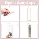 4 PCS Model Car Display Case Wall Mount Holds Up to 40 Cars Diecast Blister Packed Toy Car Organizer Compatible with Packaged Car Toy Car Storage Display Case Display Shelf Rack Wall Storage Rose Gold