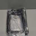 AURUZA Clear Makeup Bag,Portable Travel Toiletry Bags with Zipper, TSA Approved Clear Organizer Bags, PVC Cosmetic Pouch for Airport Airline Compliant (4 Packs Black)