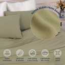 Duvet Cover Set King Size Silky Soft Cooling, Rayon Blend from Bamboo, Breathable Durable Bedding for All Seasons, Include 1 Duvet Cover 104"x90" with Zipper & 2 Pillowcases, Green 2 (No Comforter), King (104'' x 90'')