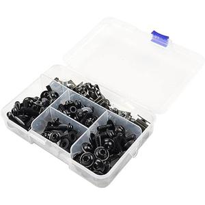 Cnsodo15 177 Pcs Fairing Bolt Kit Fastener Clip Screws Metal Black For Ducati 1098-2007-2008 2010