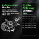 Front Steering Knuckle & Wheel Bearing Hub Assembly Compatible with Toyota Corolla 2003 2004 2005 2006 2007 2008, Left Driver Side Replaces # 698-389 LK029 47782-12240