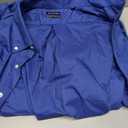 Van Heusen Men's Regular Fit Oxford Solid Buttondown Collar Dress Shirt (Blue, L)