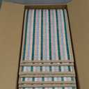 MBIGM 8" X 30" (15 in Pack) Non-Slip Carpet Stair Treads Non-Skid Safety Rug Slip Resistant Indoor Runner for Kids Elders & Pets with Reusable Adhesive - Soft Stripes - Serene Sage