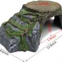 Extra Large Resin Reptile Hideouts Cave Habitat Decor for Reptiles, Amphibians, Fish Tanks and Gecko, Leopard