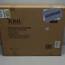 DMI Drop Arm Portable Toilet Commode, Extra-Wide Seat, 500 Pound Weight Capacity, Bucket with Lid Included, Adjustable Legs, Elderly Assistance Products, Grey