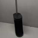 iDesign Toilet Brush with Holder and Storage Compartment - Matte Black