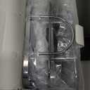 2 Tier Corner Bathroom Counter Organizer, Cosmetic Skincare Bathroom Countertop Perfume Tray Vanity, Kitchen Spice Corner Storage Shelf (Silver)