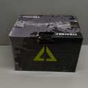 TRIANGLE Motorcycle Helmets Full face Helmet for Adults Men and Women Dual Visor with Internal Sunshield DOT Approved (Matte Black White, Large)