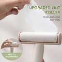 3-in-1 Pet Grooming Brush for Dogs & Cats | Deshedding & Dematting Comb with Built-in Lint Roller | Use with Our Sticky Hair Remover for Complete Fur Care (White)