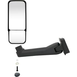SPLENDID Replacement Side Mirror Set, For Chevy Kodiak 03-09 Chevy Kodiak, 03-09 GMC Topkick C4500 C5500 C6500, Driver Side (OEM: 25886109)