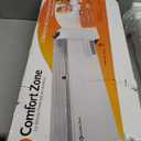 Comfort Zone 1500W Convection Baseboard Heater with Built-In Thermostat, Overheat & Tip-Over Protection, Dent-Proof Ends, Plug-In Portable, Ideal for Home, Bedroom & Office, White