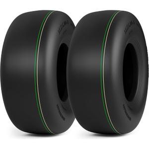 RONPOW 13x5.00-6 Tubeless Lawn Mower Tire, 13x5x6 Zero Turn Turf Tires, 4 Ply Rubber Smooth 13-5.00-6 Garden Tractor Tire for Residential and Commercial, 2Pack Tubeless, Load 450LBs