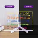 Lumi Board Led Drawing Tablet LED Board with Colors Acrylic Dry Erase Board with Adjustable Stand Led Notes Board with 7 Markers Halloween Decor Gift (30 cm x 20 cm (11.81" x 7.87"))