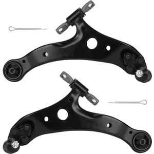 Front Lower Control Arm with Ball Joint for Lexus 02-03 ES300, 04-06 ES330 RX330, 07-09 RX350, 04-06 Toyota Camry, 04-07 Highlander, 04-08 Solara K620333 K620334 Suspension Kit, 2 PCS (Front Lower Arm+Ball Joint)