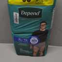 Depend Fresh Protection Adult Diapers, Incontinence Underwear for Men, Disposable, Maximum, Extra-Large, Grey, 26 Count