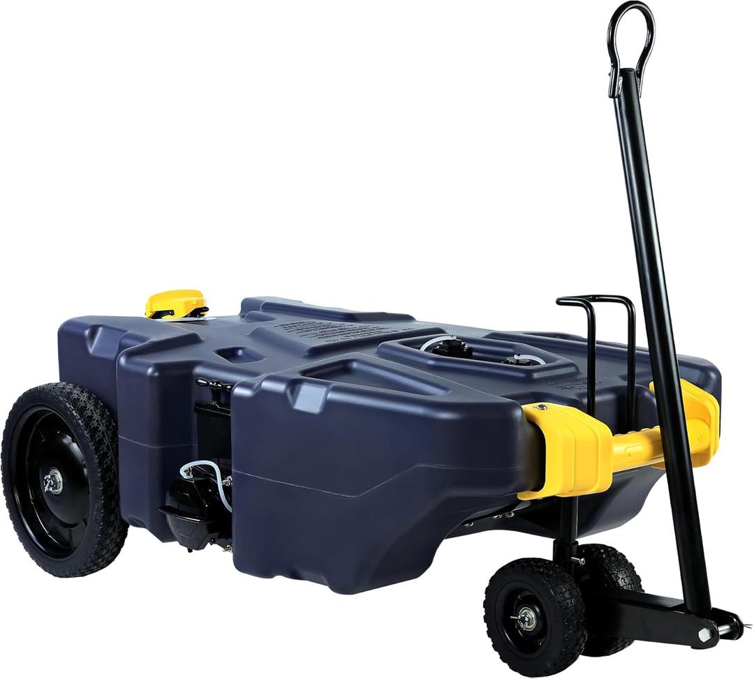 30 Gallon RV Portable Waste Tank 4 Wheel Tote Tank