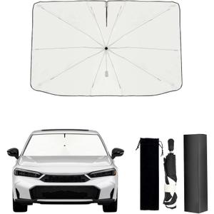 Umbrella Sunshade for Honda Civic 2025 2024 2023 2022 Accessories, Foldable Windshield Cover Sun Shade Umbrella Sun Visor UV Block Windshield, Ice Nano (for for Honda Civic 2022-2025