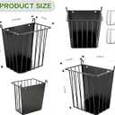 LUAVIARU Upgrades 2pcs Hay Feeder Rabbit - Guinea Pig - Metal Frame Hay Rack with Adjustable Hook - Less Wasted - for Guinea Pig, Bunny, Chinchilla Cage Accessories - Bunny Feeder