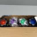 Cawiew 4 Pack Light up Sword Saber with FX Sound (on-Off Control) and Full Retractable Handle, 4 Colors LED Glow in The Dark Toy for Kids Adult