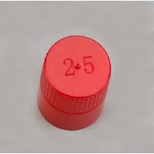 Globe Scientific 118152R Diamond PP Culture Tube Cap for 16mm Glass Culture Tubes, Red, Pack of 100
