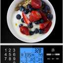 Ataller Food Scale with Nutritional Calculator, Kitchen Diet Scale, Digital Food Calorie Counting Scale for Meal Prep, Kitchen, Baking, Weight Loss, Resolution 1g, Max 5kg 11Ib, Tempered Glass, Black