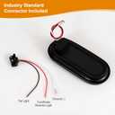 6" Oval LED Trailer Lights Kit, 2PCS Waterproof Stop/Turn/Brake Tail Lights with 10 LED Markers for Truck, RV, Boat, Trailer (Red) DOT Compliant