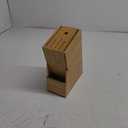 Wood Knife Block, Kitchen Knife Holder Countertop 6 Slots Knife Block with Scissors Slot Kitchen Knife Set for Knife, Scissor, Sharpenner Knife Organizer