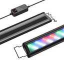 FEDOUR Aquarium LED Light, Full Spectrum Aquarium Plant Light with Timer, Extendable Metal Brackets, for Fish and Plant Tank (40-48 inch)