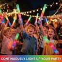 pelreame 105 Pack LED Light Up Foam Wands, 3 Modes Colorful Flashing Cheering Sticks, Bulk Party Decorations for Christmas, Concert, Sports Game, Birthday, Wedding, Halloween Festival Supplies