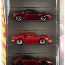 Hot Wheels Toy Ferrari Cars, Die-Cast 5-Pack in 1:64 Scale, Officially Licensed Set of 5 Ferrari Collectible Vehicles for Play or Display