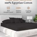 Good Sleep Bedding King Size Soft & Breathable Deep Pocket 16 Inch, 100% Egyptian Cotton, 800 Thread Count Luxury Fitted Bed Sheet - Dark Grey